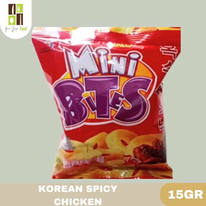 Gambar Inaco Mini Bites / BTS Snack Korea / Snack Bites / Rumput Laut / Korean BBQ / Korean Spicy CHicken Kemasan 15gr - KOREAN SPICY  dari Yan Jaya Food undefined Tokopedia