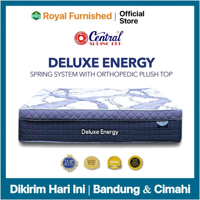 Gambar Springbed Central 120x200 - Central Deluxe Energy Spring System With Orthopedic Plush Top dari royale furnished undefined Tokopedia
