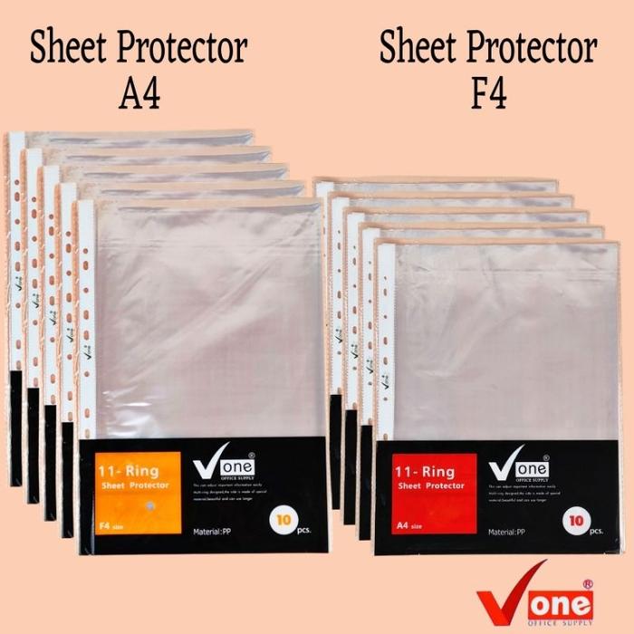 Gambar Sheet Protector A4 - F4 Tebal / Plastik Binder 11 Ring - 1pck Isi 10pc - A4 dari Premiere Shopping Mart undefined Tokopedia