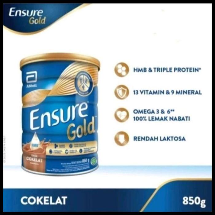 Gambar Terlaris Susu Ensure Gold Vanila/Coklat Uk 850Gr Harga Termurah - Vanila dari 2R market undefined Tokopedia