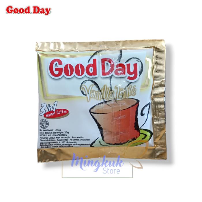 Gambar KOPI GOOD DAY 3 IN 1 SACHET ISI 3 - GOOD DAY MOCACCINO,COOLIN,ORIGINAL - KOPI INSTANT - Vanilla Latte dari Mingkuk Store undefined Tokopedia
