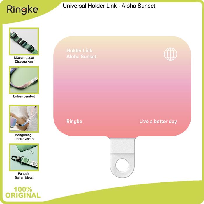 Gambar Ringke Compatible For Holder Link Strap Tali Tempat Gantungan Shoulder Neck Lanyard Metal Handphone - Aloha Sunset dari muvit-OfficialStore undefined Tokopedia