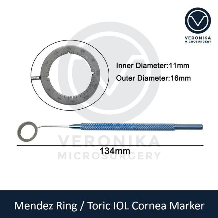 Gambar Mendez Ring / Gimbel Toric IOL Cornea Marker / Astigmat - Kecil dari Veronika Microsurgery undefined Tokopedia