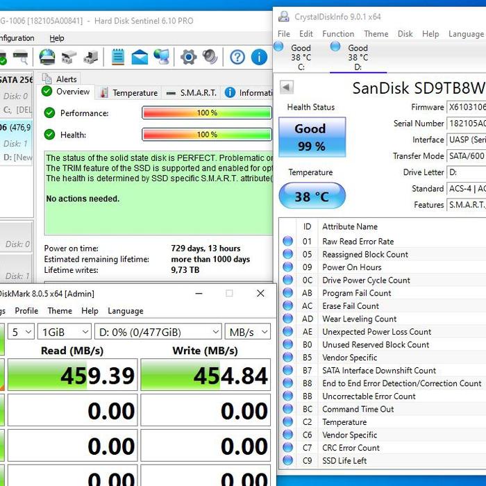 Gambar ssd 512gb 500gb Sandisk 2.5in 6.0Gbps 7mm mulus sehat - 512gb x600 100% dari MultiKapinShop undefined Tokopedia