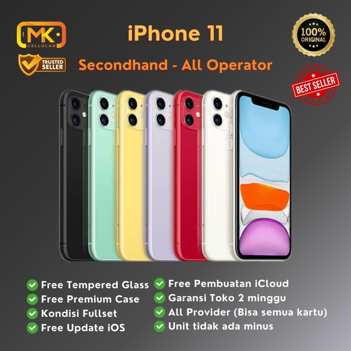 Gambar iPhone 11 128GB Second Original - Yellow dari MK Cellular Medan undefined Tokopedia