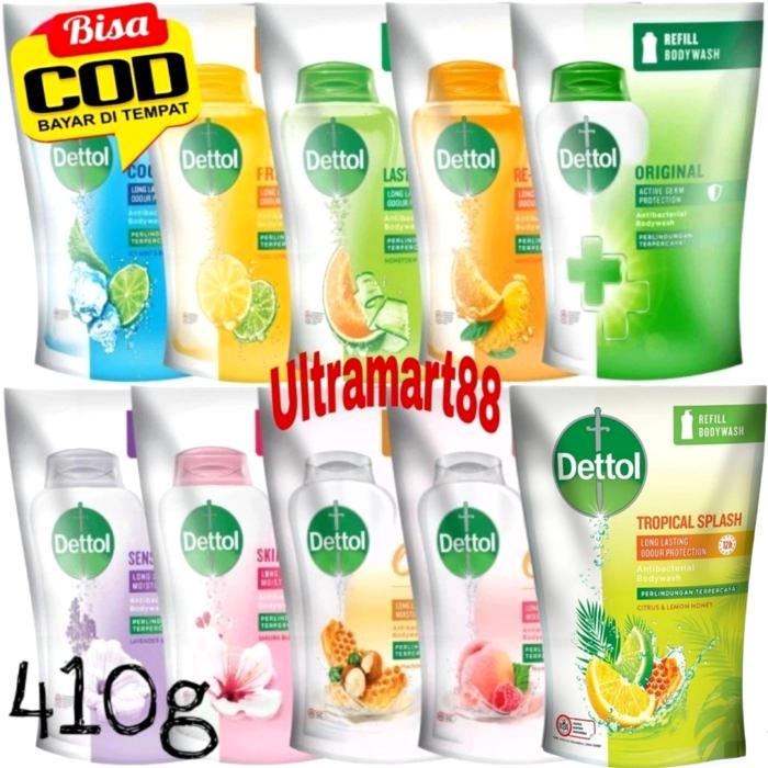 Gambar Dettol Body Wash 410ml Sabun Mandi Cair Anti Bakteri 410 gr Refill dari Ultramart88 undefined Tokopedia