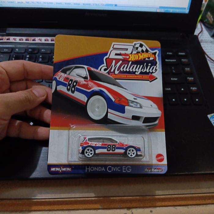 Gambar HOT WHEELS MALAYSIA COLLECTOR CONVENTION 2014 2ND ANNUAL AOS ART OF SPEED HONDA CIVIC EG #987 dari KEZHOP GARAGE undefined Tokopedia