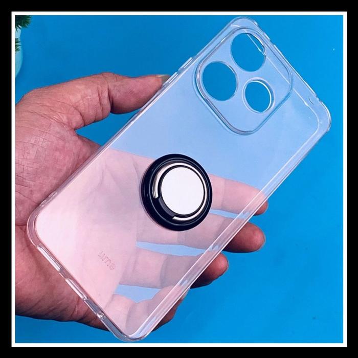 Gambar Xiaomi Redmi 13 4G / Poco M6 4G Ume Ultra Thin Tpu Ring Original Soft Case Casing Silikon Clear Stand Magnetic Cover Redmi13 - CLEAR+RINGBULAT, XM REDMI 13 4G. dari Mr TheBest undefined Tokopedia