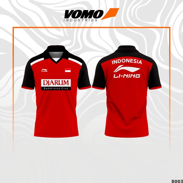 Gambar VOMO - Jersey Badminton/Bulu Tangkis PB Djarum Full Printing Custom Nama/Logo B003 - L dari VOMO INDUSTRIES undefined Tokopedia