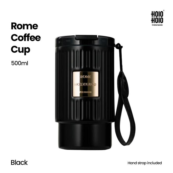 Gambar HOLOHOLO Rome Coffee Cup Tumbler SUS316 Insulated 500ML - Black dari Holoholo Indonesia undefined Tokopedia