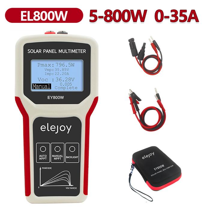 Gambar Solar Panel Power Multi Meter Digital ELEJOY EY800W EY1600W Multimeter SM206 Radiation Tester Tes Energi Matahari Sun Sunlight - EY800W dari GhinTech undefined Tokopedia