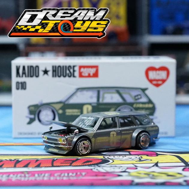 Mini GT Kaido House Datsun 510 Wagon Green Chase KHMG010 | Indo4ward
