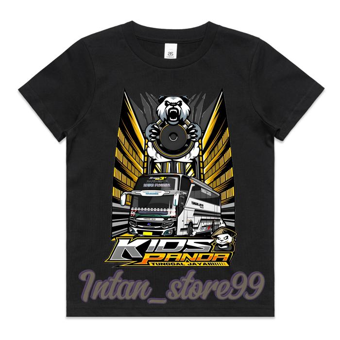Gambar Baju anak kaos Anak BUS KIDS PANDA JAYA TUNGGAL UNISEX HIGH QUALITY - Hitam, M dari Intan_store99 undefined Tokopedia