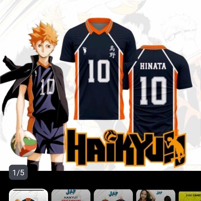 Gambar Jersey Kids Hinata Shoyo Cosplay Karasuno Anime Voli Haikyuu Hitam - jersey anak, 1-9 thn dari luckymesupply undefined Tokopedia