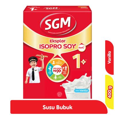 Gambar SGM eksplor ISO PROY SOY 1+ susu bubuk pertumbuhan anak Vanila 400 gr - Vanila dari Ebony Olshop undefined Tokopedia