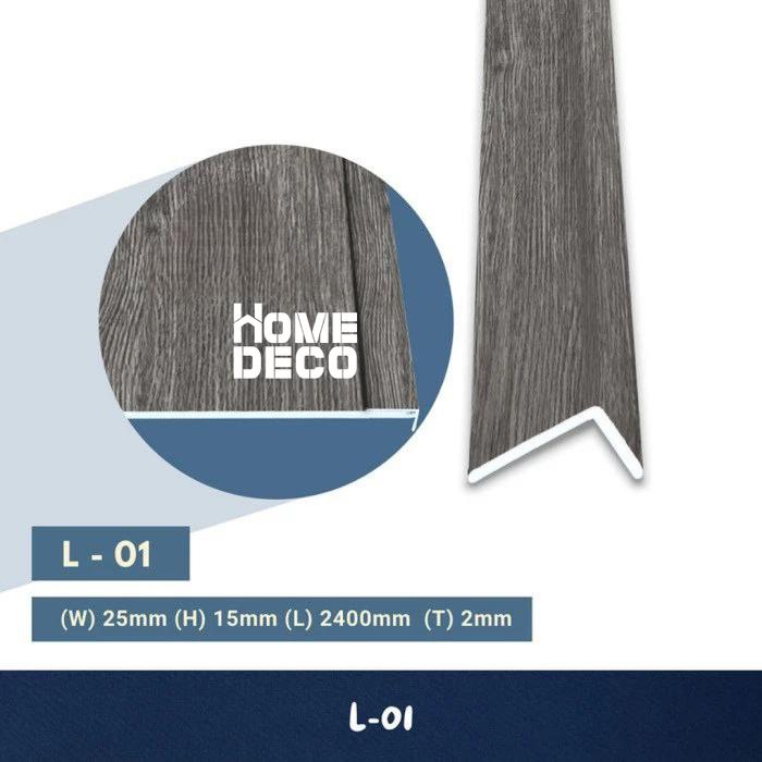 Gambar LAIV List Siku L PVC Step Nosing Lantai Tangga Vinyl SPC Lis Parkit Ending PVC List Parket - Promo dari HomeDecoID_NEW undefined Tokopedia