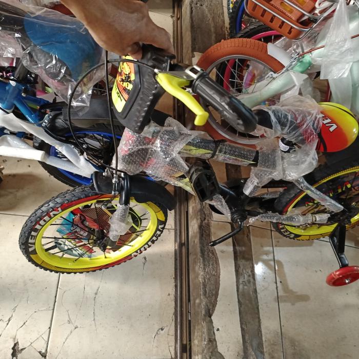 Jual sepeda anak 3-5 tahun model BMX ukuran 12 inch model ban pompa