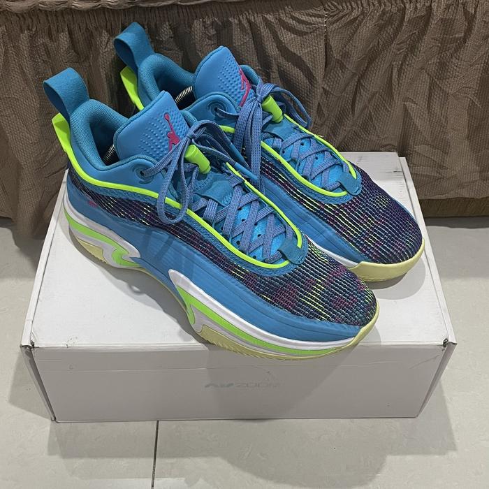 Sepatu Basket Air Jordan 36 Low Laser Blue Pf Luka Doncic 105