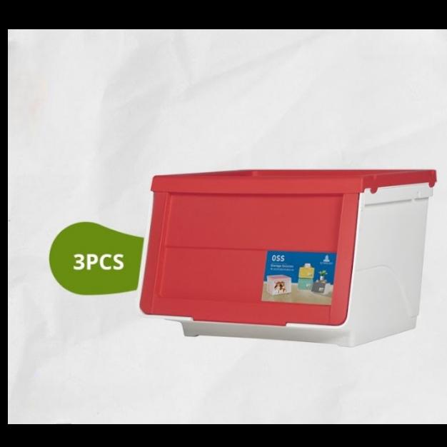 Gambar Olymplast Storage Solution / Tempat Penyimpanan / OSS 3 Pcs - Merah dari Olymplast undefined Tokopedia