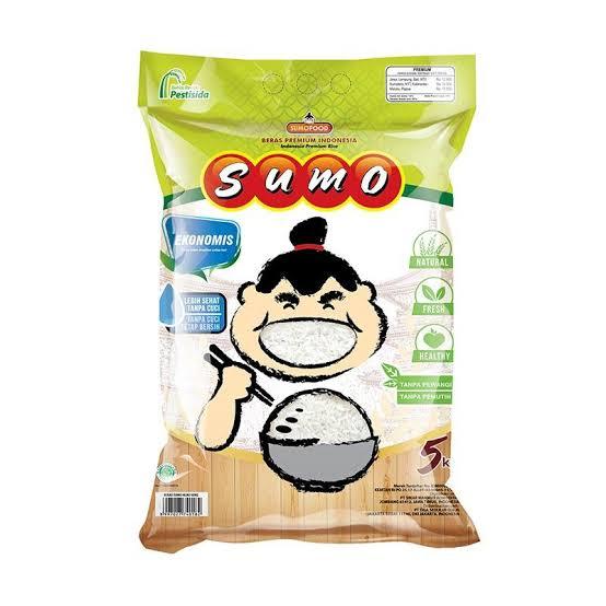 Gambar BERAS SUMO PREMIUM 5KG - Sumo Hijau dari TOKO ONLINE ARTOMORO undefined Tokopedia