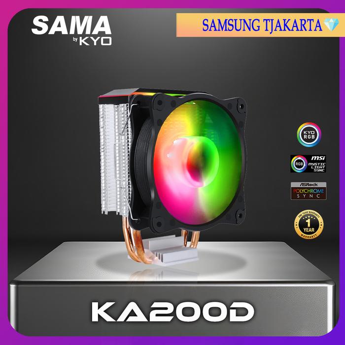 Gambar KYO SAMA KA200D CPU COOLER RGB FAN PROCESSOR COOLER RGB 2 Heatpipe dari Samsung Tjakarta undefined Tokopedia