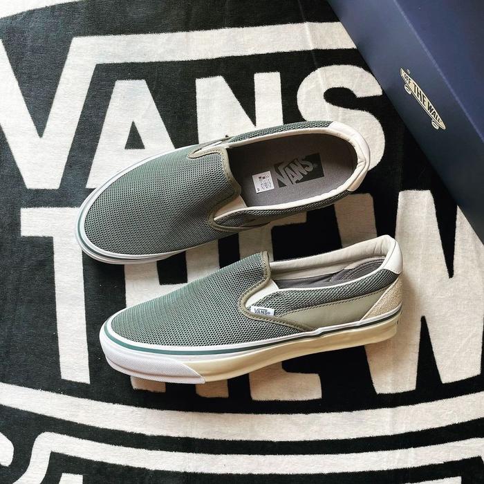 Jual VANS SLIP ON REISSUE 98 SP PREMIUM LX TDC GREEN MULTI 