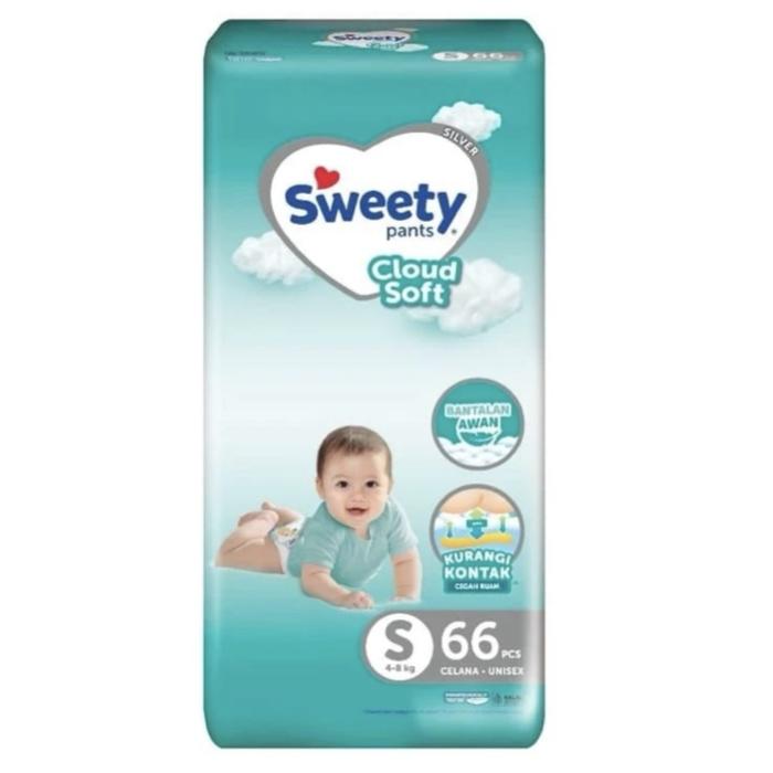 Gambar SWEETY SILVER Pants Popok Cloud Soft Celana Sekali Pakai Diaper Baby Bayi Diapers S66 S 66 M60 M 60 L54 L 54 XL42 XL 42 XXL32 XXL 32 Promo Original Murah Termurah Jumbo Big Pack Pak Besar Pant Bal Ukuran Besar - SLVR S66 CELANA dari LULLABUY_NEW undefined Tokopedia