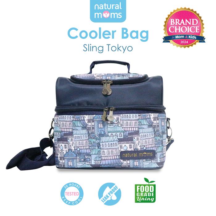 Gambar Thermal Bag / Cooler Bag Natural Moms - Sling Black Phoenix - Tokyo City dari Natural Moms Indonesia Official Shop Kota Tangerang Selatan Tokopedia