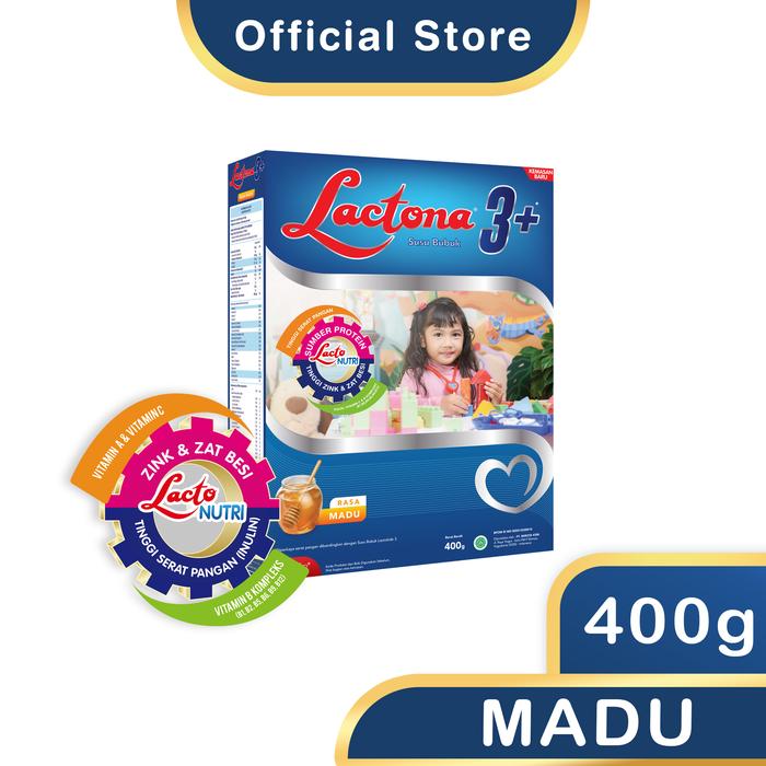 Gambar Lactona 3 Susu Perumbuhan Untuk Usia 3 Tahun Keatas 400 Gram - MADU dari LACTONAOFFICIAL undefined Tokopedia