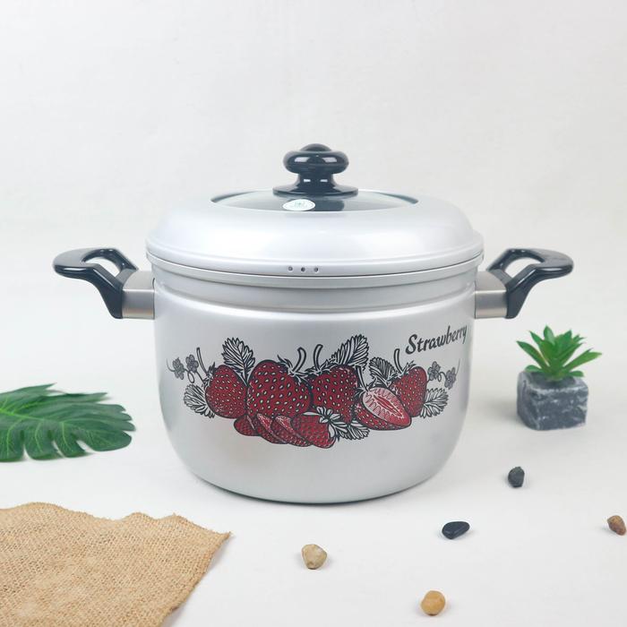 Gambar Maspion Panci Kukus Pancaguna + Tutup Kaca - 22 26 30 CM ORIGINAL - MN - MN 22CM dari manolistore undefined Tokopedia