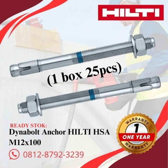 Gambar BEST PRODUK!!! Dynabolt Anchor HILTI HSA M12x100 (1 box 25pcs) dari wijaya matrial 88 undefined Tokopedia