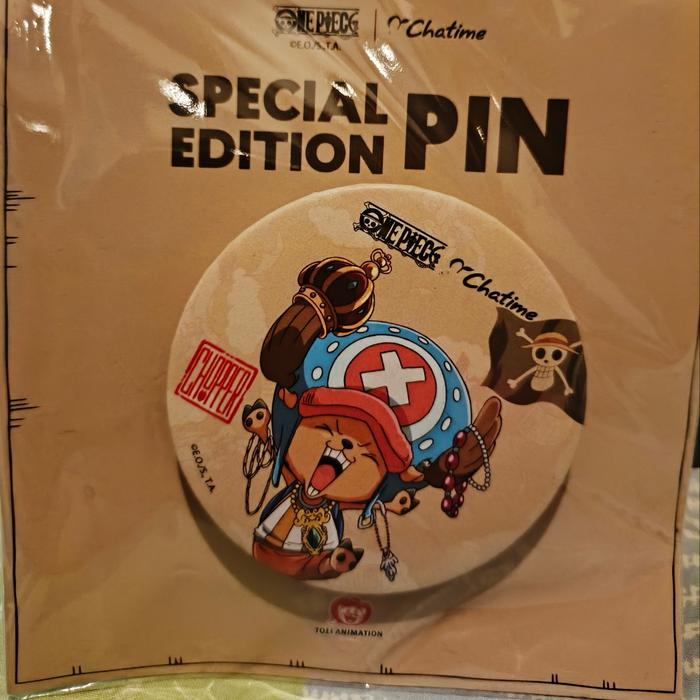 Gambar Chatime x One Piece Pin special edition - chopper dari Lee'Art undefined Tokopedia