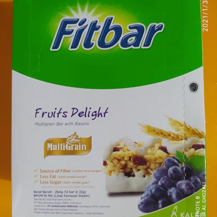 Gambar NEW FITBAR FRUITS DELIGHT 22GR ISI 12SACHET dari tokoo mawarr undefined Tokopedia