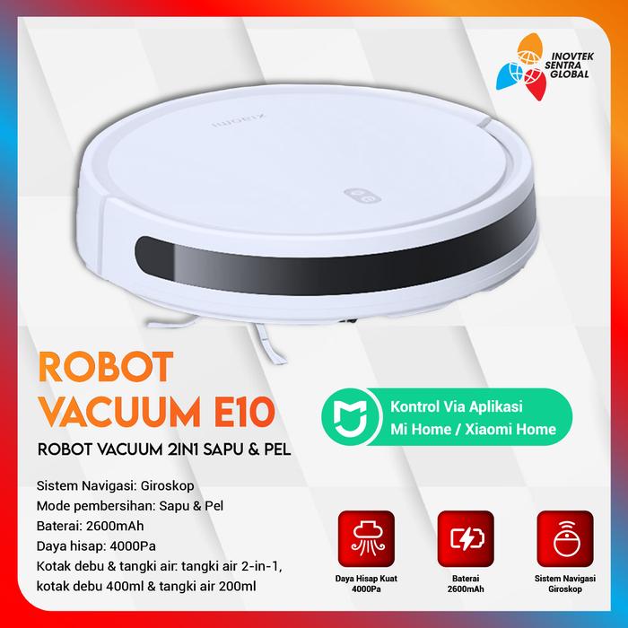 Gambar Xiaomi Mi Robot Vacuum Cleaner E10 - Penyedot Debu - E10 dari Inovtek Sentra Global undefined Tokopedia