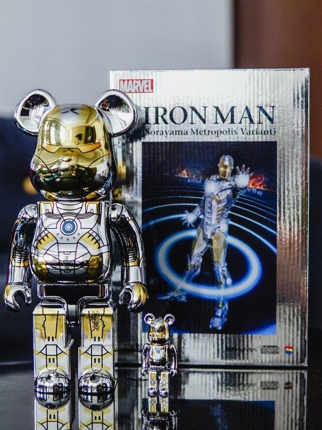 BE@RBRICK SORAYAMA IRONMAN 1000％ 未開封新品 ベアブリック