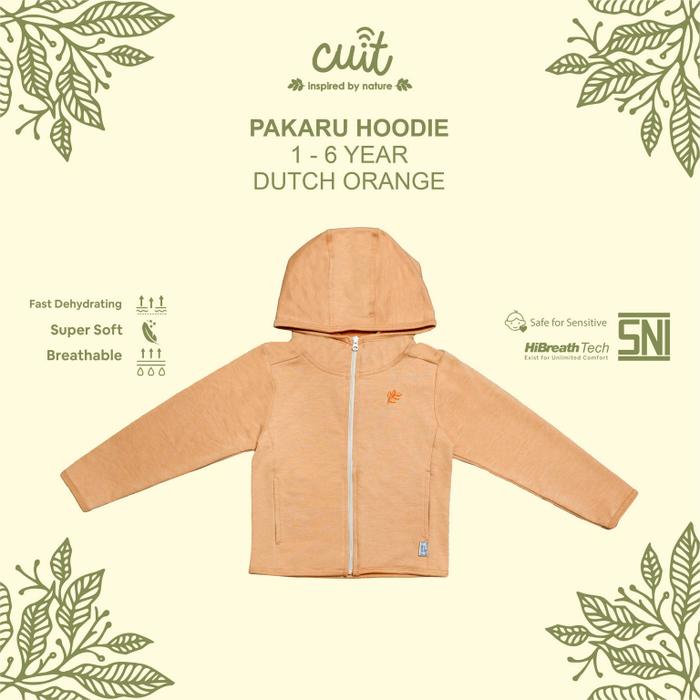 Gambar [PELUK SI KECIL] Cuit Pakaru Jaket Hoodie Zipper Anak-Anak Unisex 1-6 Tahun Baby Terry Cotton Unisex anak Laki-Laki dan Perempuan - Dutch Orange, XL (2-3 Tahun) dari Peluk si Kecil undefined Tokopedia