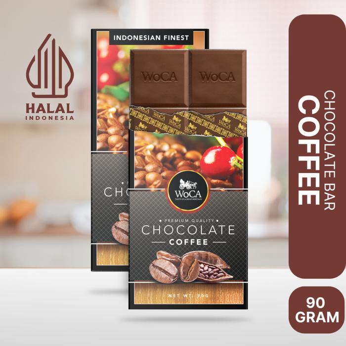 Gambar Camilan Coklat / Chocolate Woca Indonesia 90 Gr Original, Sea Salt, Gula Aren, Peppermint, Coffee, Coconut - Coffee dari Piu Piu Toserba undefined Tokopedia