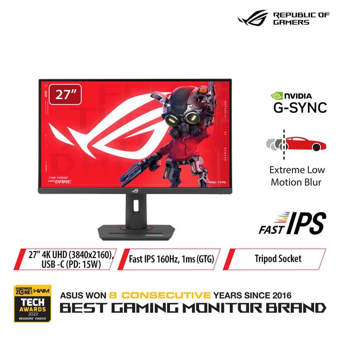 Gambar ASUS ROG Strix XG27UCS 27 Inch USB Type-C Gaming Monitor - 4K UHD IPS 160Hz 1ms HDR10 dari JnJ Online undefined Tokopedia