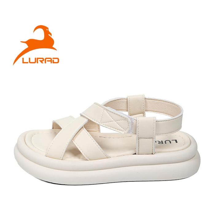 Gambar LURAD Sandal Cewek Kasual Bertali Fashion Trendy Sendal Wanita Ootd Kampus Sandal Jalan Santai WL2466 - Beige, 36 dari PANARYBODY-STORE undefined Tokopedia
