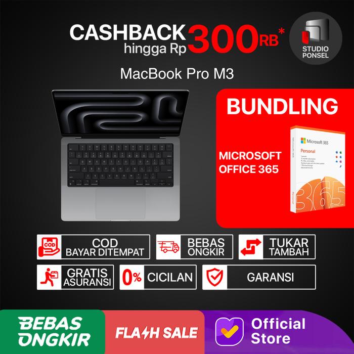 Gambar Apple MacBook Pro M3 Pro Max 14-Inch 1TB 512GB SSD RAM 36GB 18GB - M3 Max 36/1TB, Silver Apple dari Studio Ponsel Store undefined 3 Tokopedia