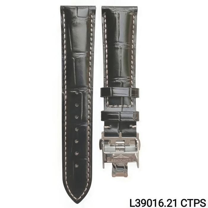 Gambar Tali Jam Tangan 21 MM Replacement Leather Strap For Longines Hydroconquest L3 9016.21 - L39016.21 CPS dari Watch Band N strap undefined Tokopedia