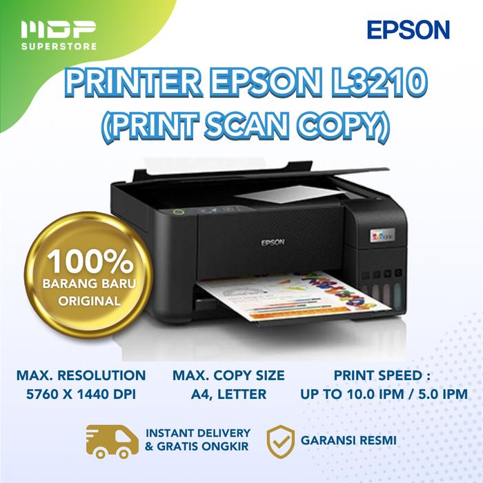 Gambar PRINTER EPSON L3210 : PRINT SCAN COPY dari mdpsuperstore undefined Tokopedia