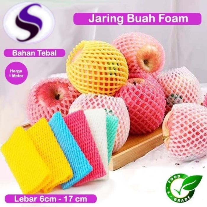 Gambar Jaring Foam Net Buah Pir Jeruk Apel Warna Busa Bungkus Kerajinan DIY - Putih - Putih dari SUTACI Store undefined Tokopedia
