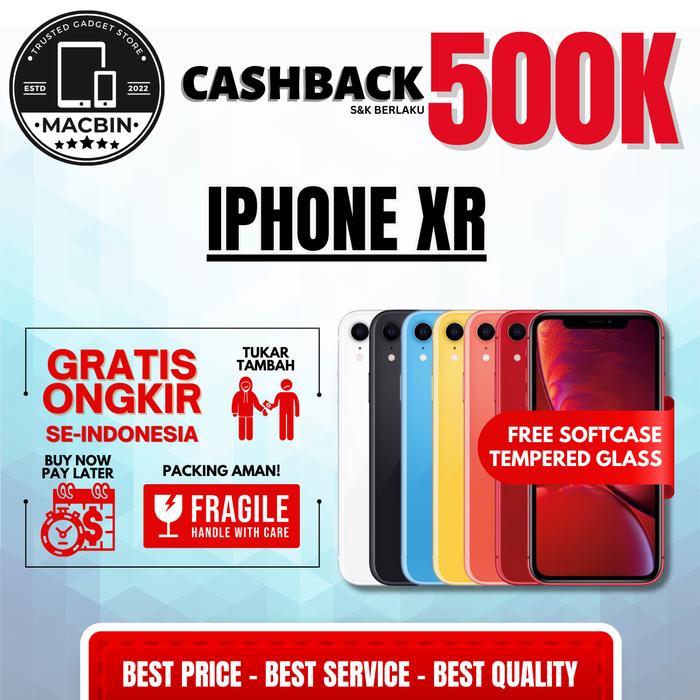 Gambar iBox | iPhone XR 256GB 128GB 64GB Second Original Resmi - IP X Face id, 64GB dari MACBIN undefined Tokopedia