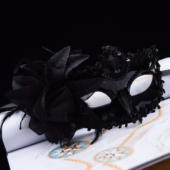 Gambar Dijual Topeng Pesta Putih / Mask Party / Topeng Wajah / Topeng Bulu / - Hitam dari jeashop77 undefined Tokopedia