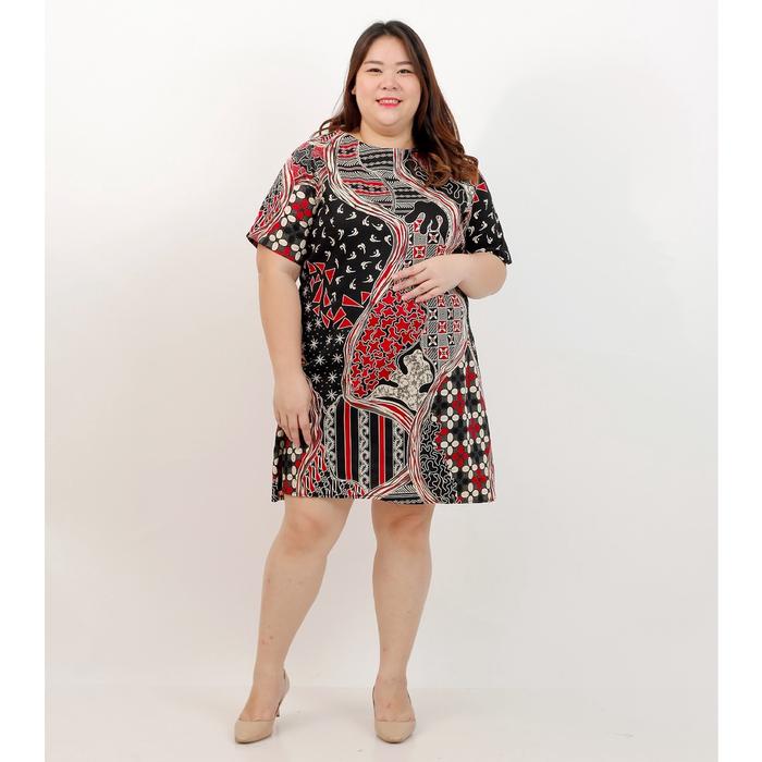 Gambar DRESS BATIK WANITA BIG SIZE JUMBO 038D PREMIUM BATIK MODERN XXL XXXL BAJU HAMIL CEWEK GEMUK GENDUT BESAR PLUS SIZE OVERSIZE LENGAN PENDEK BODYCON KOREAN STYLE FASHION KOREA KEKINIAN MODIS ELEGAN TRENDY MODEL TERBARU CANTIK VIRAL BEST SELLER MURAH TERMURAH - BLACK dari BIGSIZEELEGAN undefined Tokopedia
