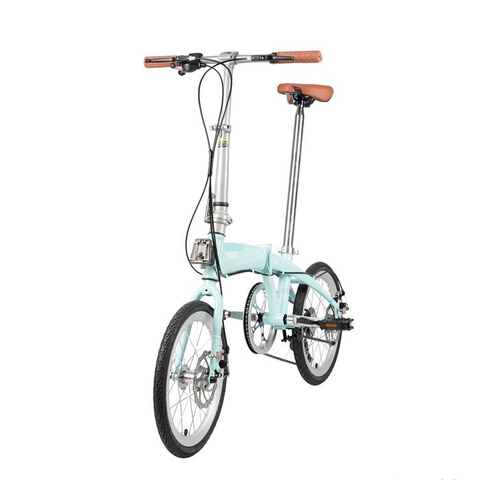 Gambar Sepeda Lipat / Folding Police Milan 8 Sp 16 Inch Pastel Colour Series - Turquoise dari ELEMENT BIKE INDONESIA undefined Tokopedia