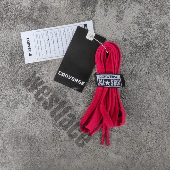 Gambar TALI SEPATU CONVERSE SNEAKERS TALI SEPATU FLAT PIPIH SNEAKERS ORIGINAL - PINK dari Basiclook undefined Tokopedia