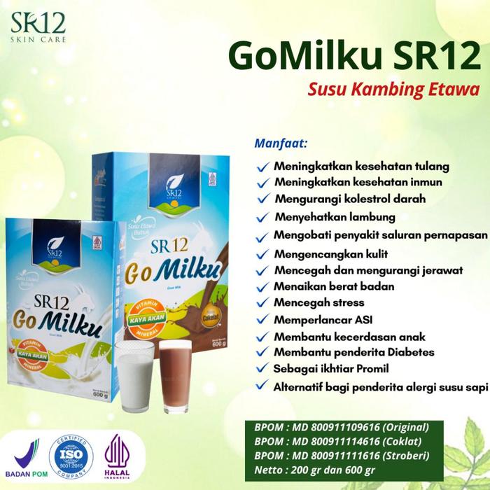 Gambar Go Milku SR12 Halal Susu Kambing Etawa Premium Meningkatkan Kesehatan Inmun Aman Bumil Busui dari ini storee undefined Tokopedia