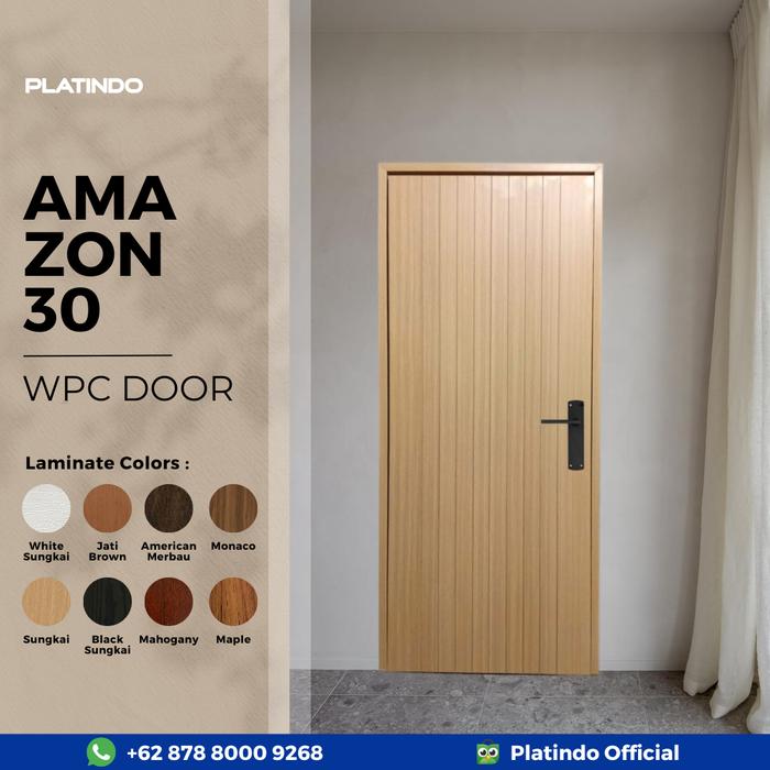 Gambar Pintu Platindo WPC Amazon- 30 (72 X 210 cm / Custom) - S, Mahogany dari Platindo undefined Tokopedia